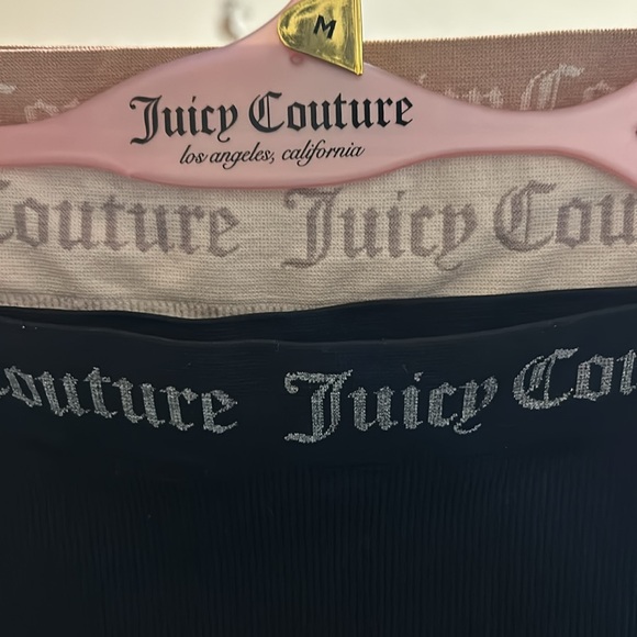 Juicy Couture Seamless Shaping Shorts Women's Medium Set Beige Tan & black - Picture 12 of 12